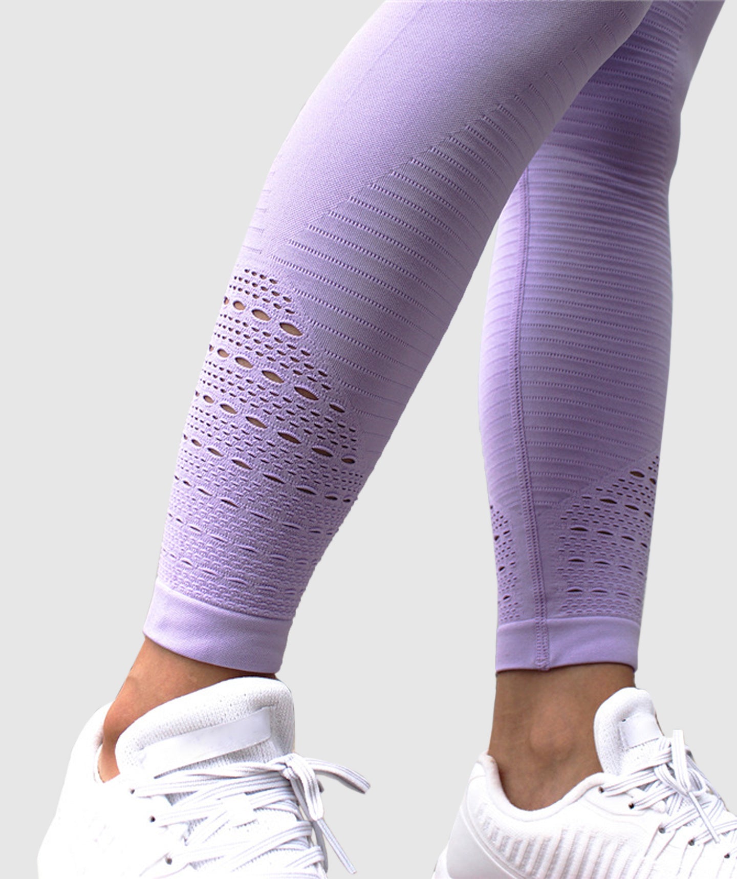 Eclipse Leggings Mid Waist Seamless in Lilac Purple
