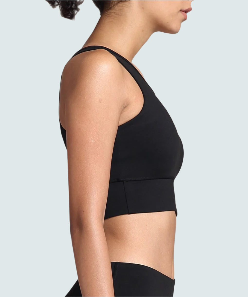 Impact Bralette with Detachable Pads in Coal Black