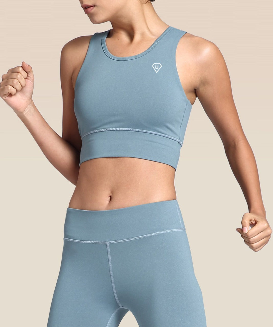 Impact Bralette with Detachable Pads in Iceberg Blue