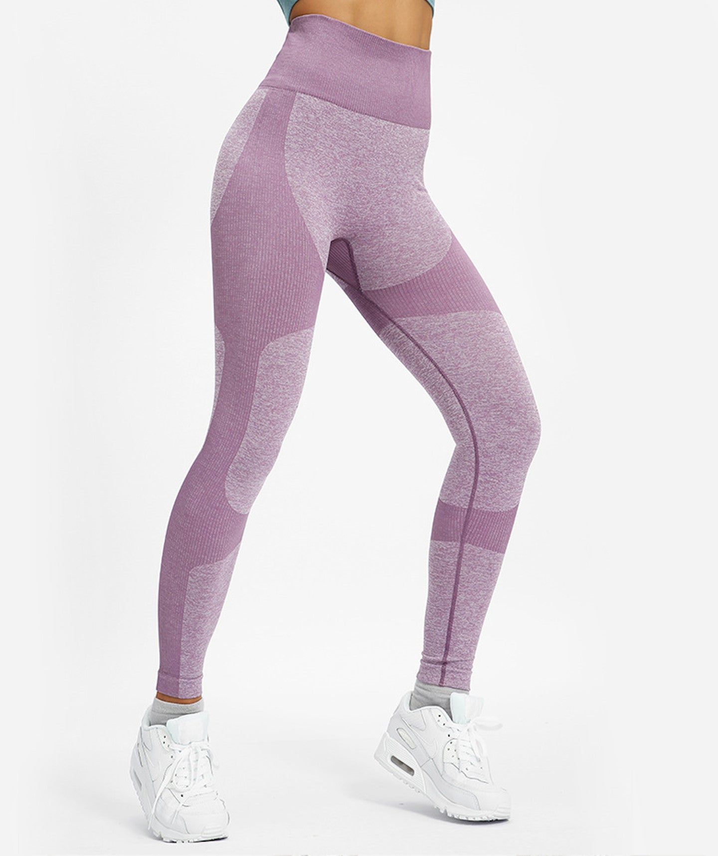 Flair Fitness Set Cross Back Sports BH med justerbare stropper i Mauve