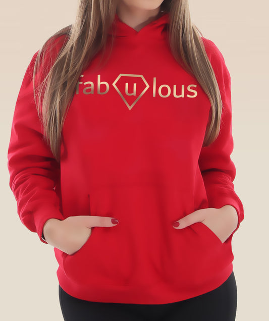 Original Hoodie with Pockets in Hot Red