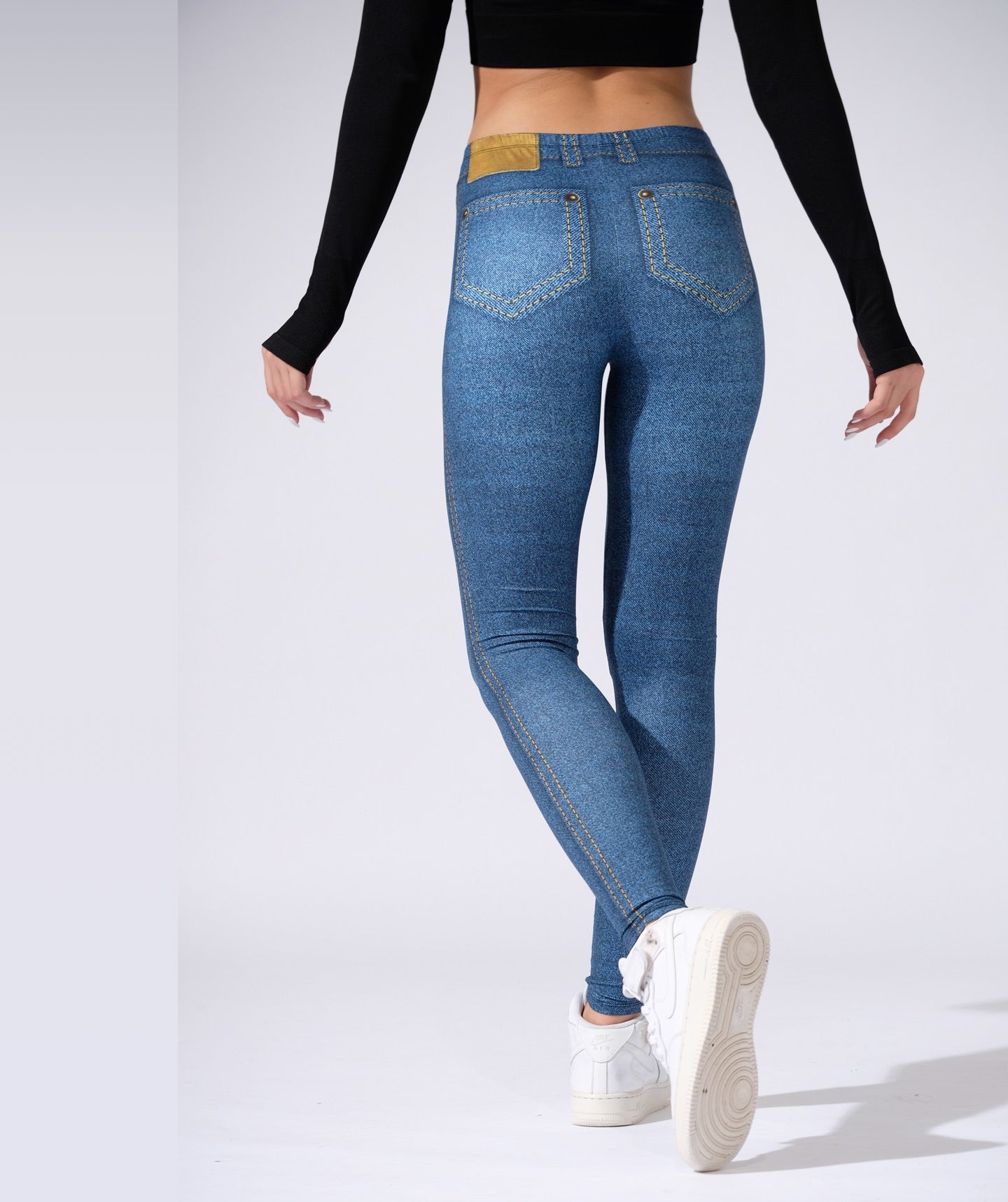Blue Jeans Imprint Leggings