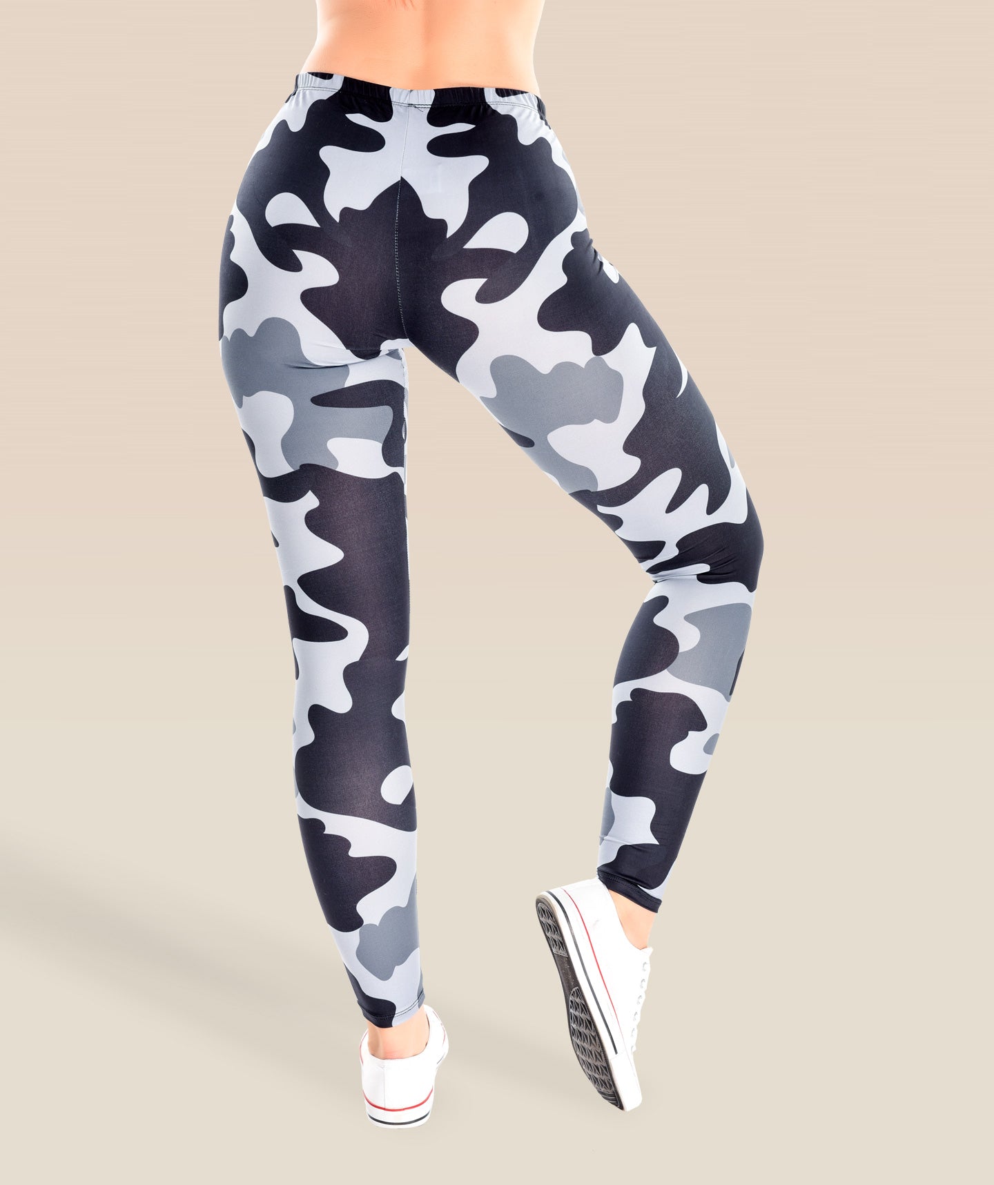 Camo Set with Crop Top and Urban Grey Camouflage Leggings